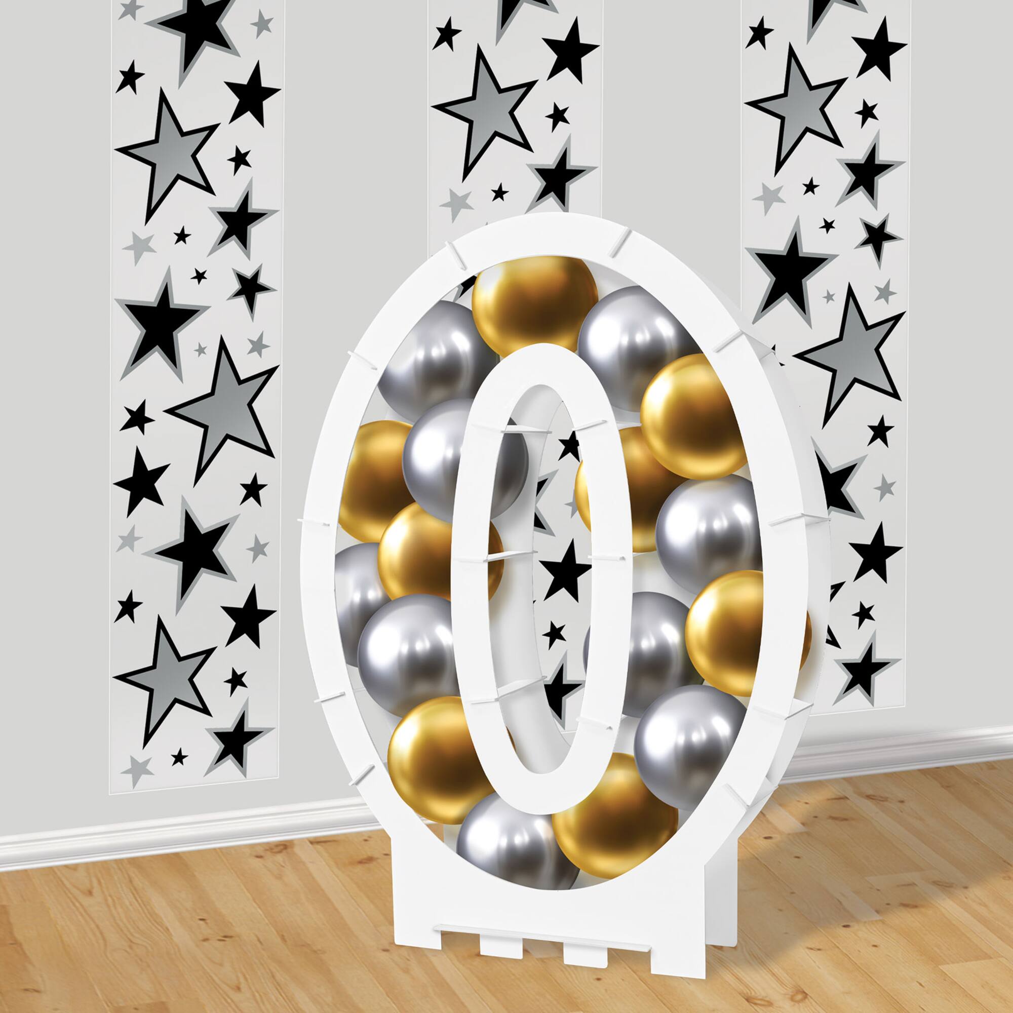 Beistle 32" White Balloon Mosaic Number Frame
